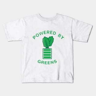 Vegan T-Shirt / Powered By Plants / Funny Vegan T-Shirt / Powered By Greens / Vegan Power Kids T-Shirt